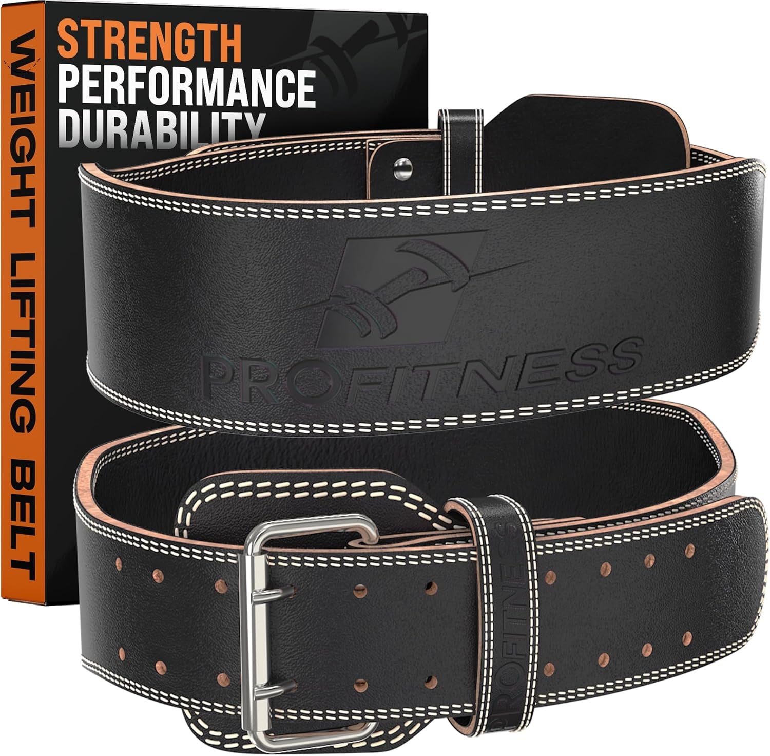 Premium 4-Inch Weight Lifting Belt for Men and Women - Enhanced Support for Squats and Deadlifts