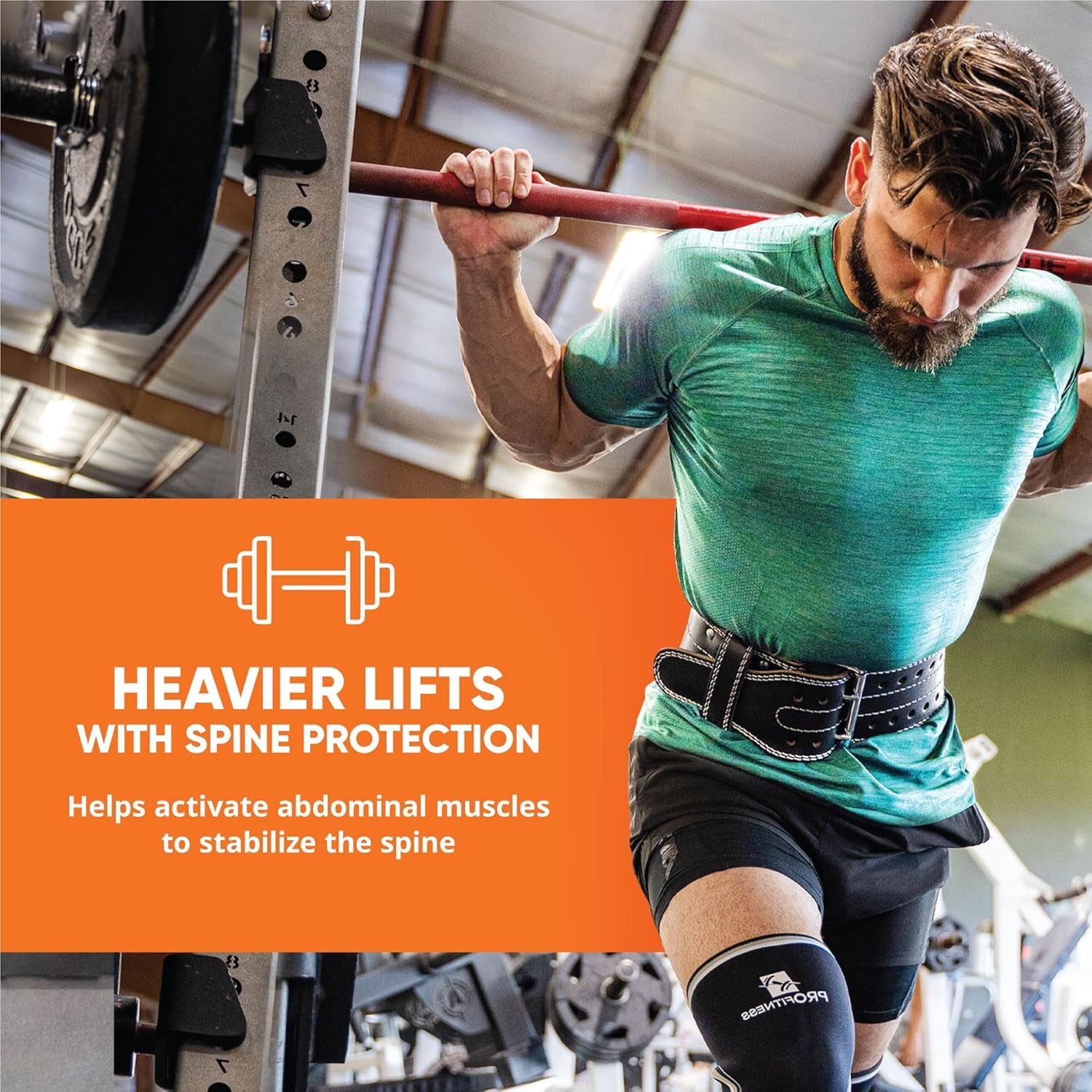 Premium 4-Inch Weight Lifting Belt for Men and Women - Enhanced Support for Squats and Deadlifts